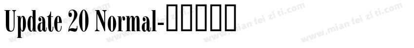 Update 20 Normal字体转换
